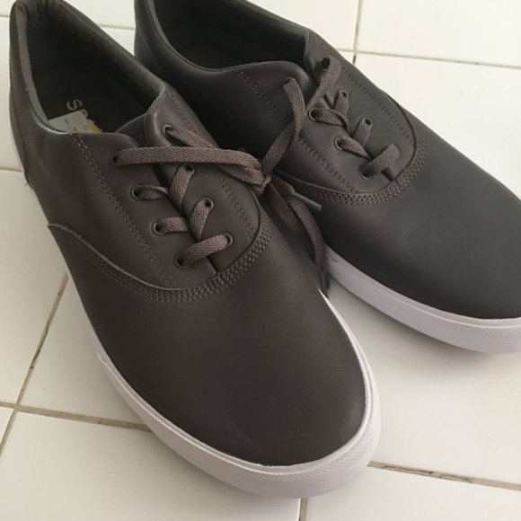 BRAND NEW men sperry striper 2 cvo leather shoes size US 12 (gray - no box) - Picture 6 of 7